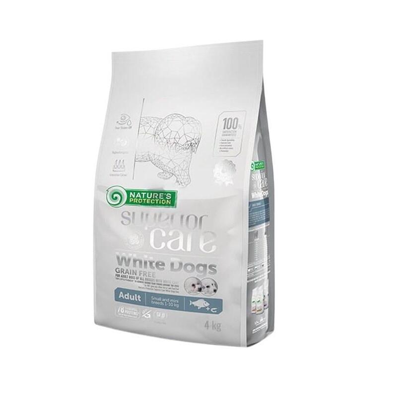 Nature'S Protection White Dogs Gf White Fish Adult Small 4kg