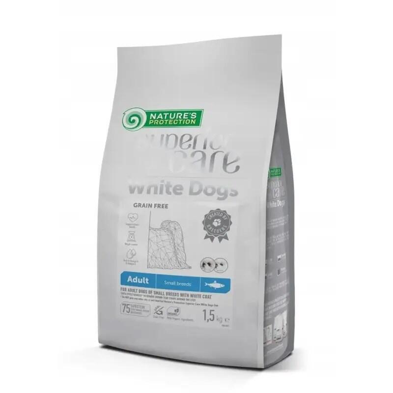 Nature'S Protection White Dogs Herring Adult Small Breeds 1,5kg