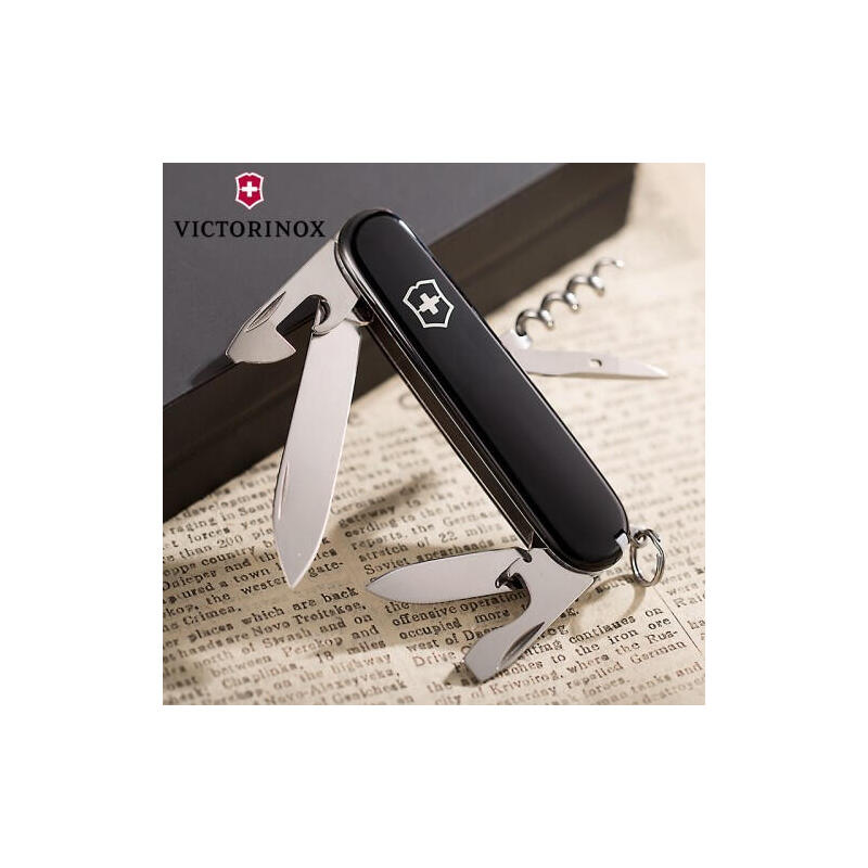 Navaja Multiusos Victorinox Spartan Negro, Plata