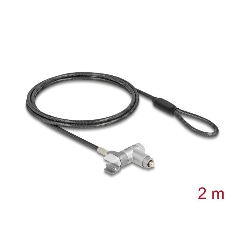 Navilock Laptop Schloss Para Macbook Pro 2021 - 2024 (14/16) 2 M Negro