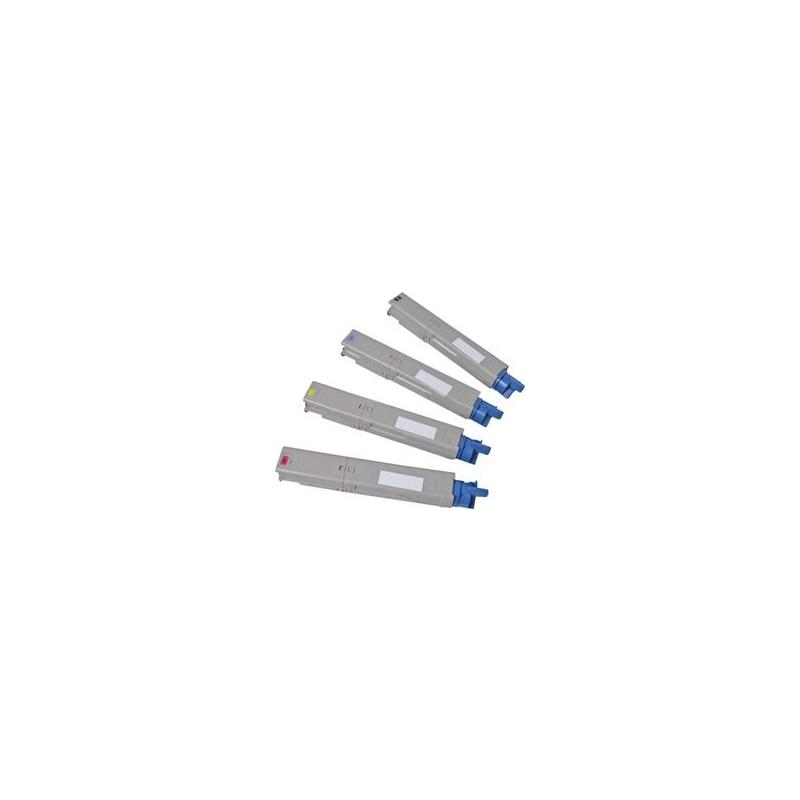Negro Compatible Oki C 801n,801dn,C 821n, 821dn.7k 44643004