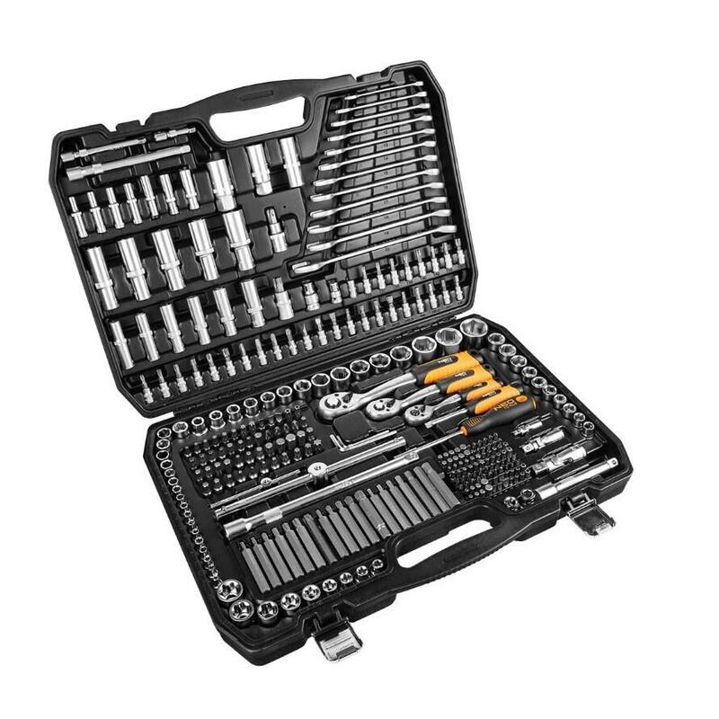 Neo Tools Juego De Llaves 300 Piezas 1/2",3/8", 1/4"