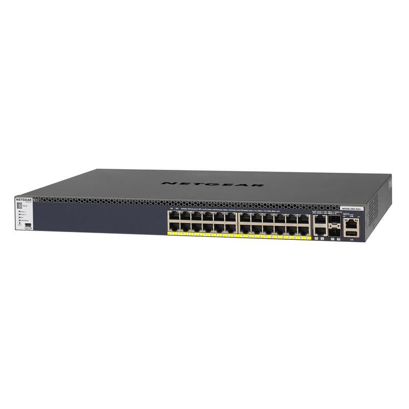 Netgear M4300-28g-Poe+ Gestionado L3 Gigabit Ethernet (10/100/1000) Negro 1u Energía Sobre Ethernet (Poe)