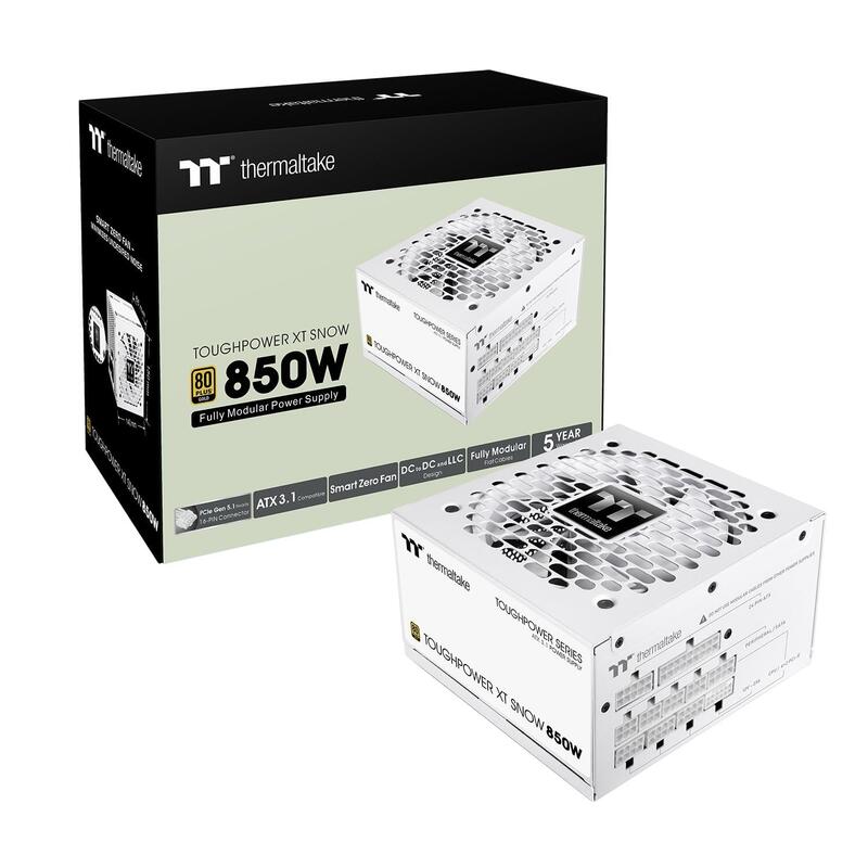 Netzteil Thermaltake Toughpower Xt 850w Snow Atx3.1 80+G Wh Retail