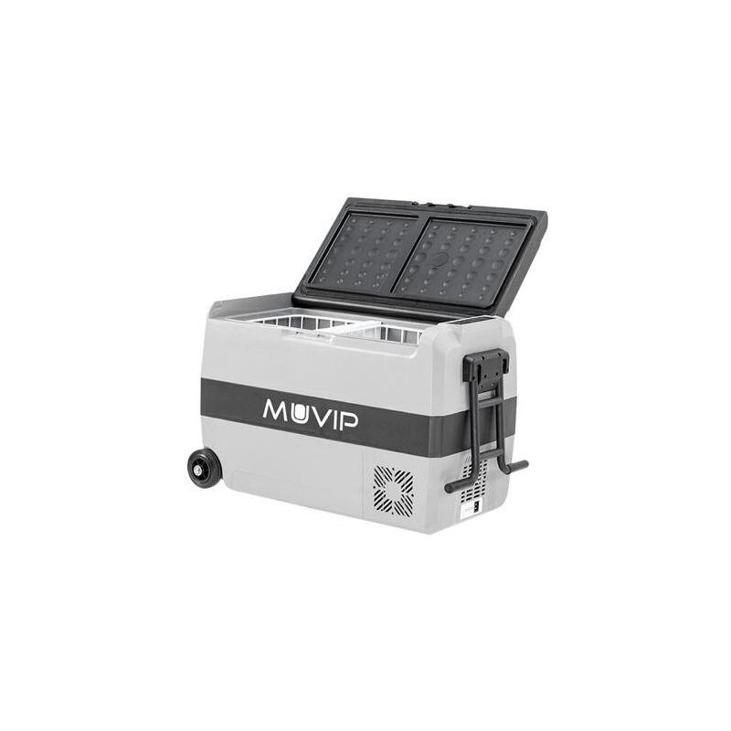 Muvip Nevera Compresor Portatil 44 Litros - Temperatura Entre -20âº/+20⺠- 80w - Doble Zona - Asas De Transporte Y