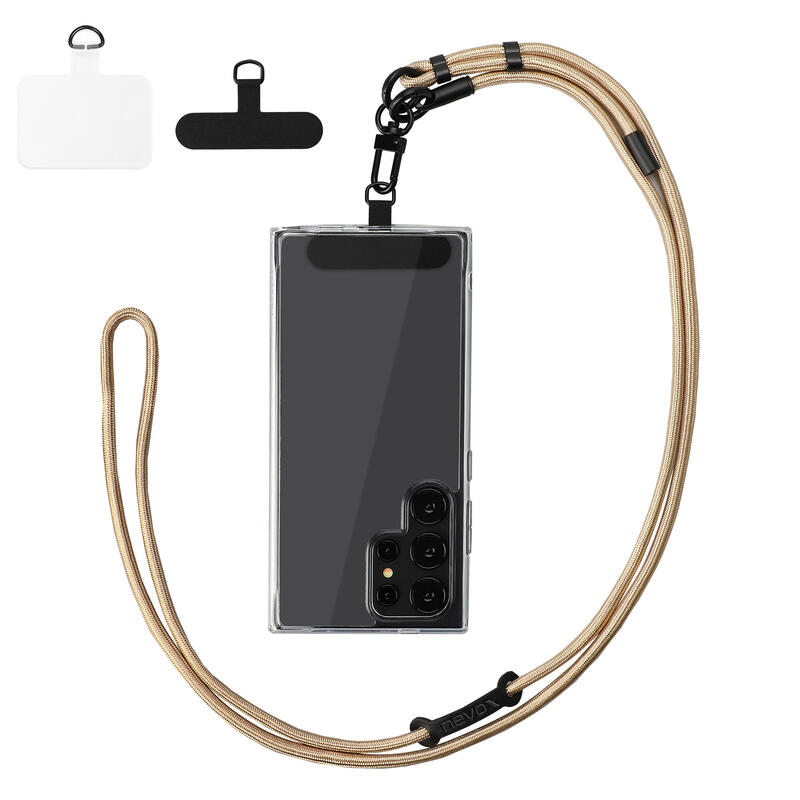 Nevox Correa Para Teléfono Móvil/Cadena Para Teléfono Móvil Universal, Correa Dorada 4250686413601.0