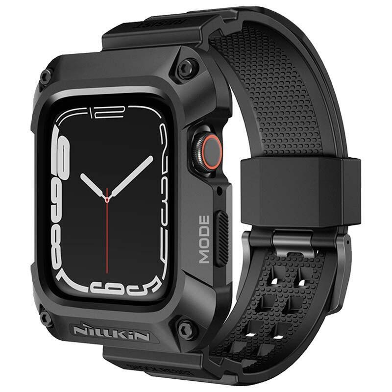 Nillkin Carcasa+Correa Dynaguard Apple Watch 45mm Negro - Compatible Con Apple Watch 7/8
