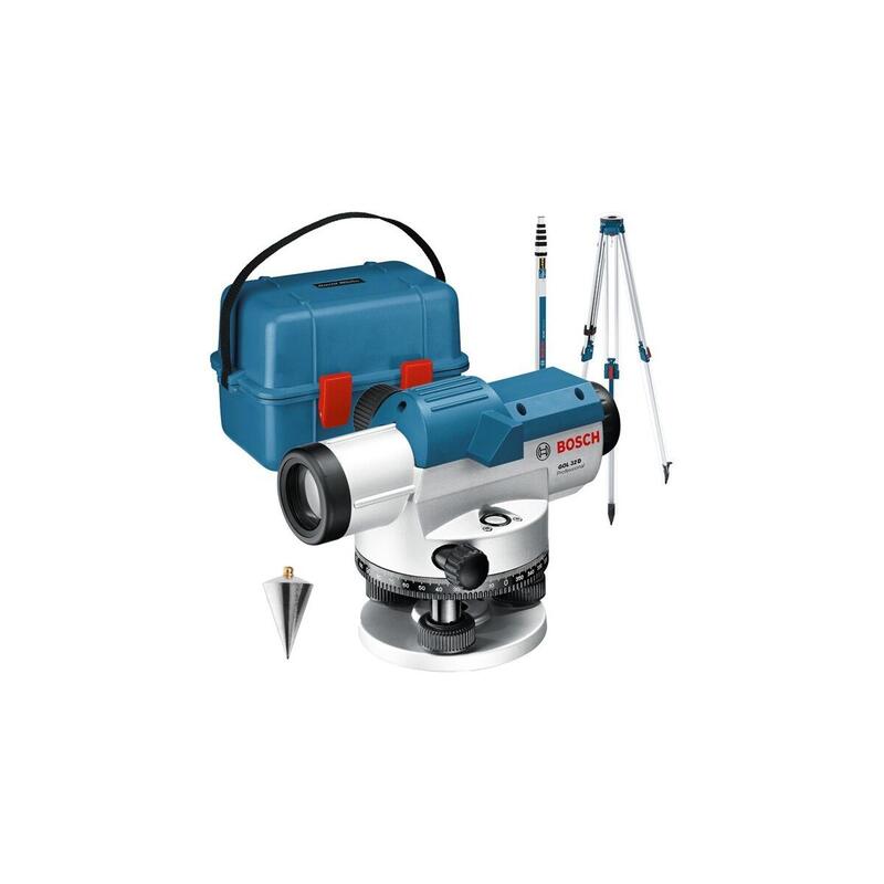 Nivelador Óptico Bosch Professional Gol 32 G Professional, Con Trípode De Construcción Azul, Maletín, Unidad De Medida 400 Gon 601068503
