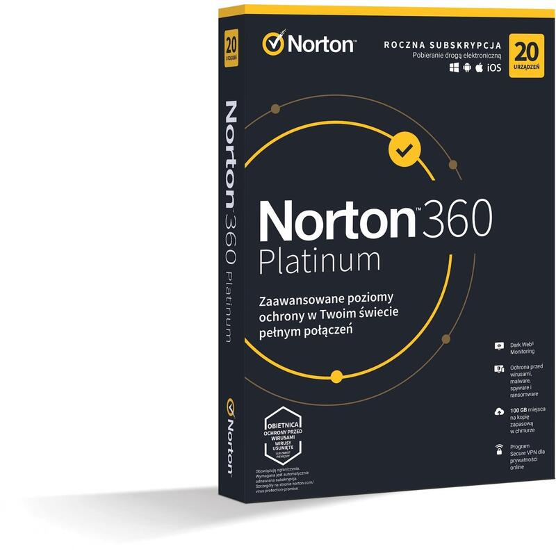 Norton 360 Platinum Box Pl 20 - Dispositivo - Licencia Por Un Año