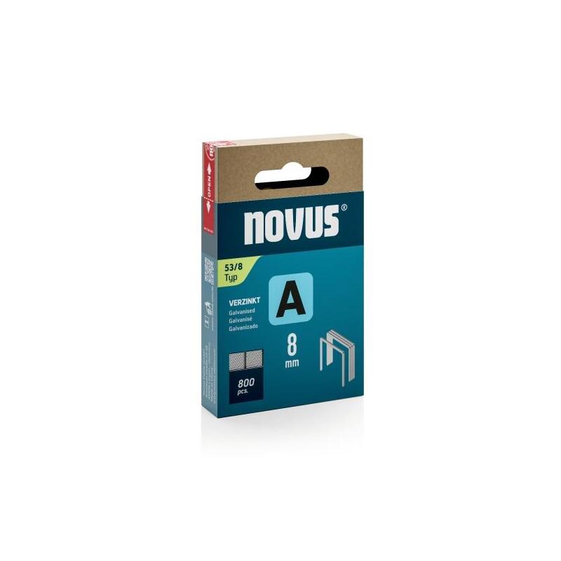 Novus A Tipo 53 Caja De 800 Grapas 53/8 Galvanizadas - Patilla De 6mm