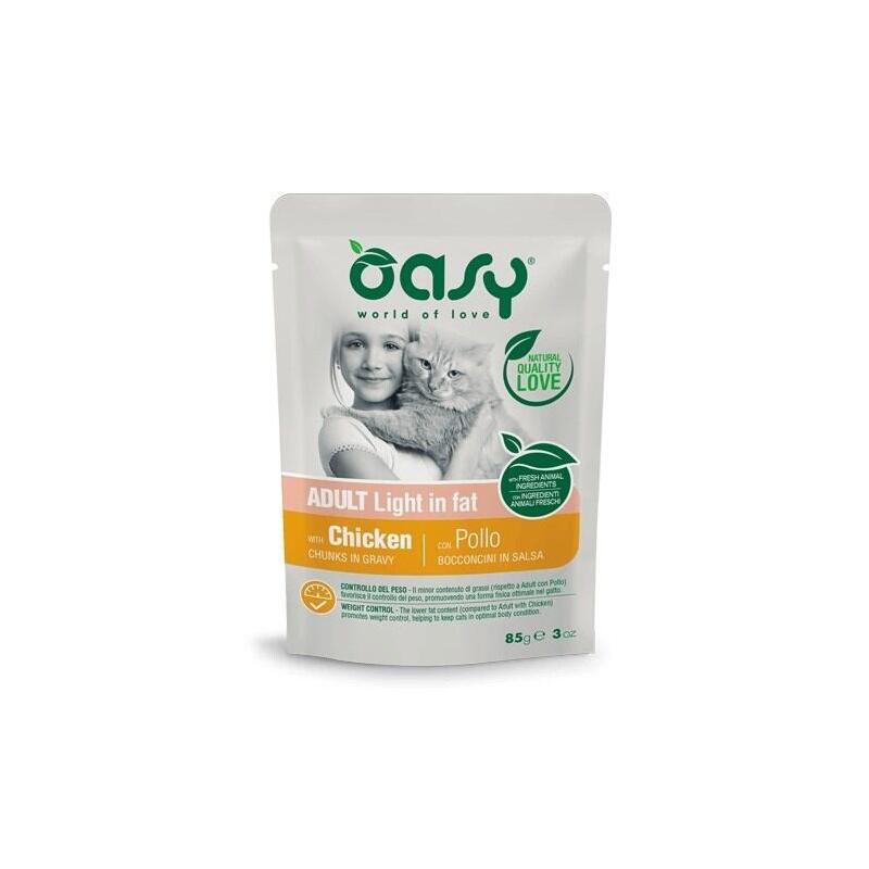 Oasy Chunks In Gravy Adult Light In Fat 85gr