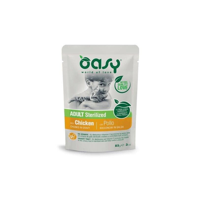 Oasy Chunks In Gravy Adult Sterilized Chicken 85gr