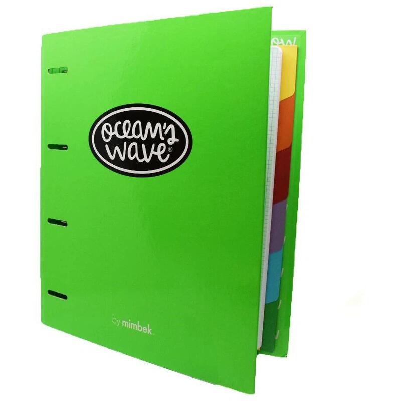 Ocw Carpeta A4 4a/40mm + Recambio Verde Neon