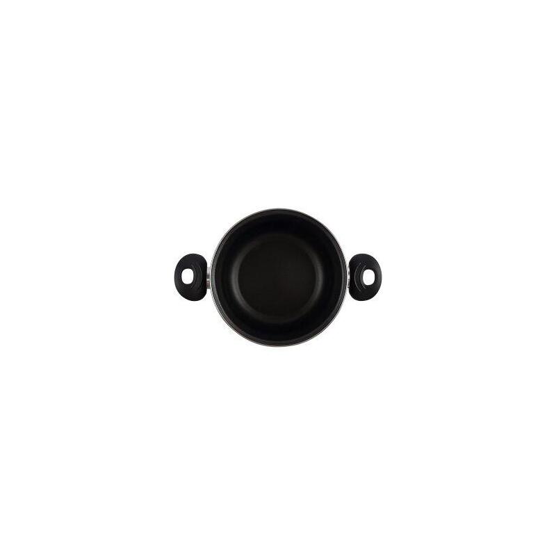 Olla Con Tapa Cristal Magefesa K2 Rojo 16 Acero Antiadherente Acero Inoxidable Todo Tipo