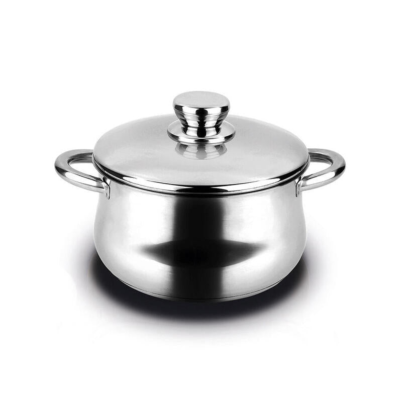 Olla Inoxidable Silverinox + Tapa Acero Inoxidable 18/10 Fagor Ø24x15cm
