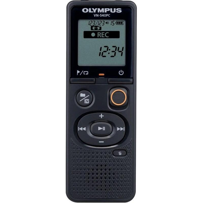 Olympus Vn-540pc Digital Voice Recorder Negro (4gb) With Alkaline Battery, Microusb Cable (Om Branded)