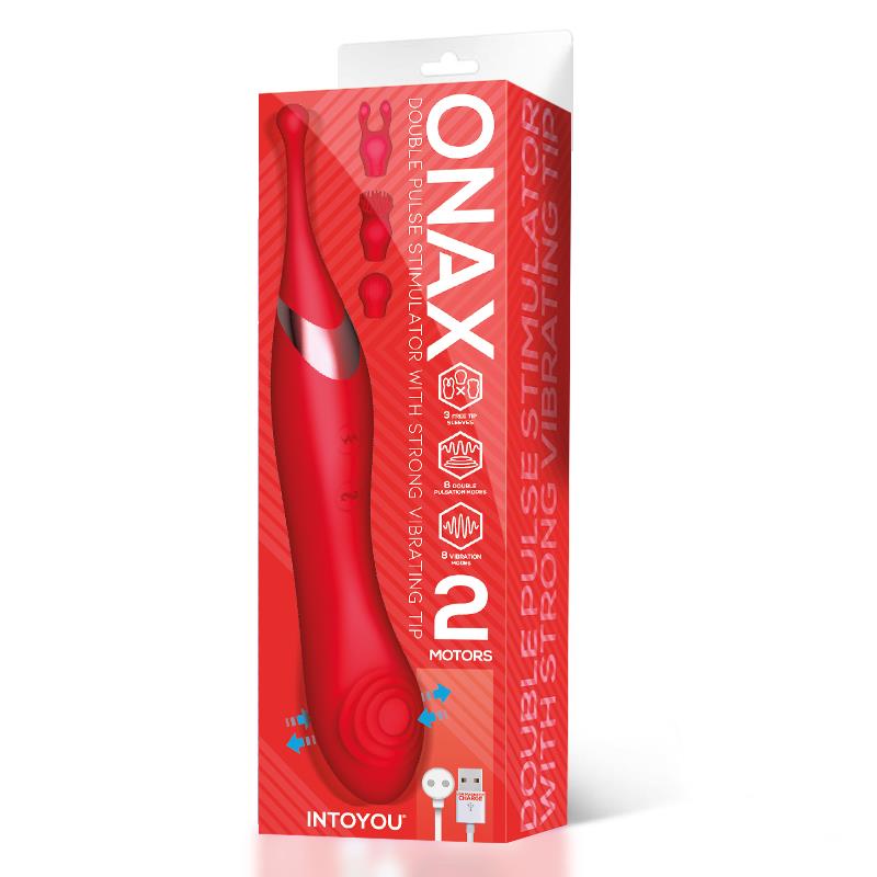 Onax Estimulador Doble Vibrador De Punto Y Doble Pulsación Usb