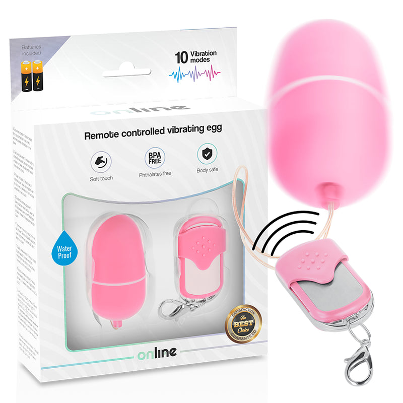 Online - Huevo Vibrador Control Remoto M Rosa