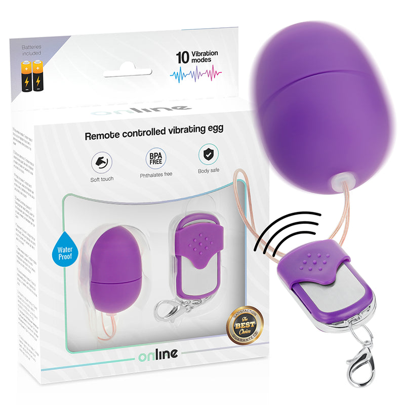 Online - Huevo Vibrador Control Remoto S Lila