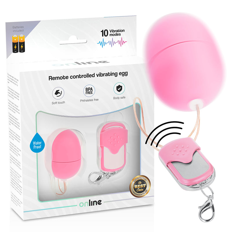 Online - Huevo Vibrador Control Remoto S Rosa