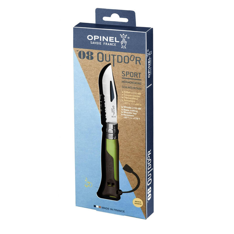 Opinel Navaja De Bolsillo No. 08 Outdoor Grün