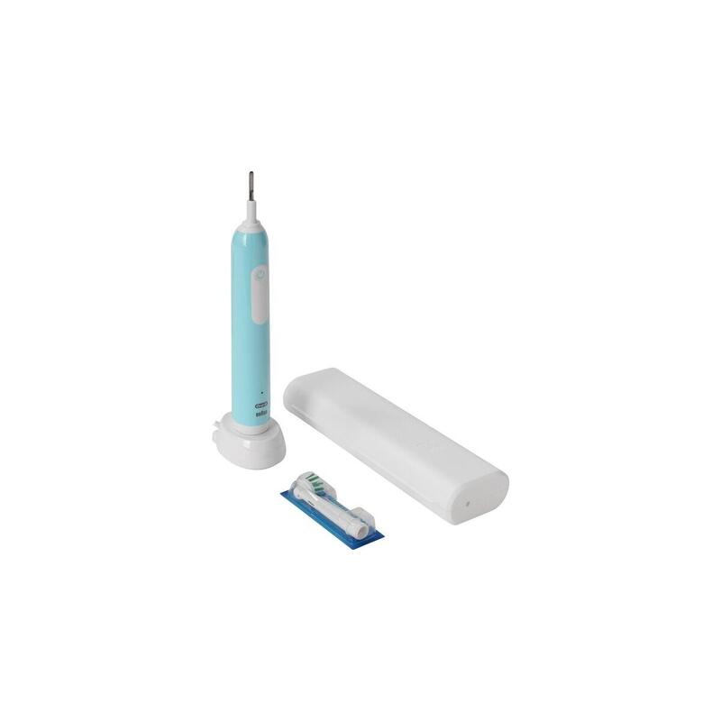 Oral-B Oral-B Pro 1 Cross Action Caribbean Blue Con Estuche De Viaje, Azul De Cepillo De Dientes Eléctrico 8001090914132.0