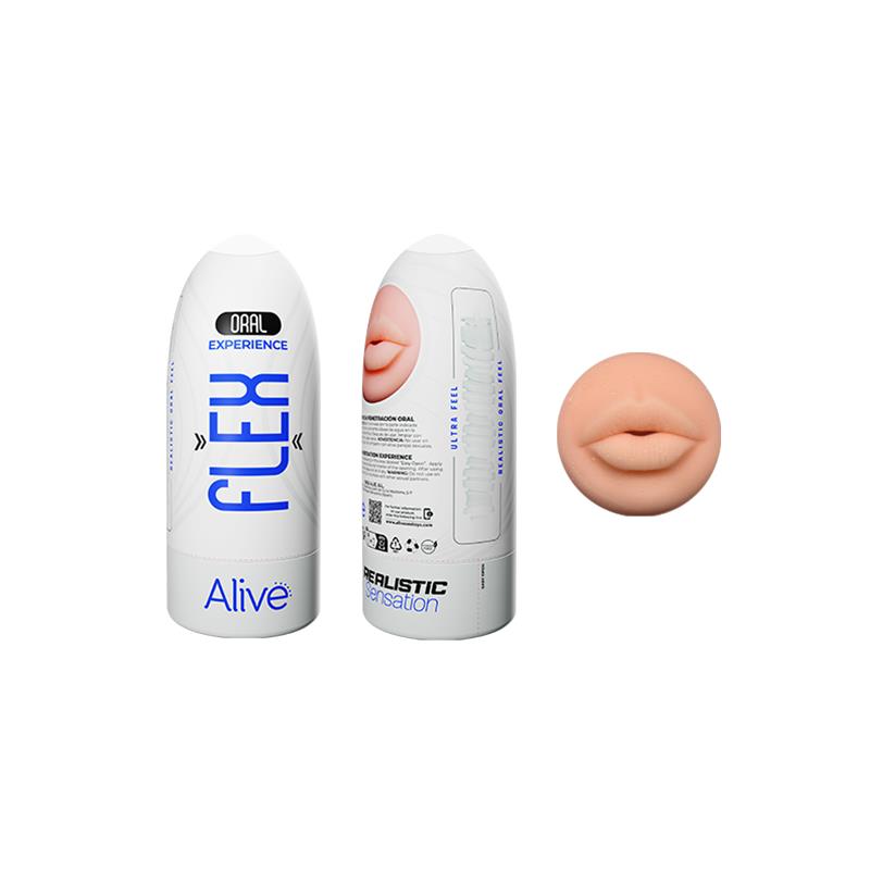 Alive - Flex Masturbador Masculino Boca Talla M