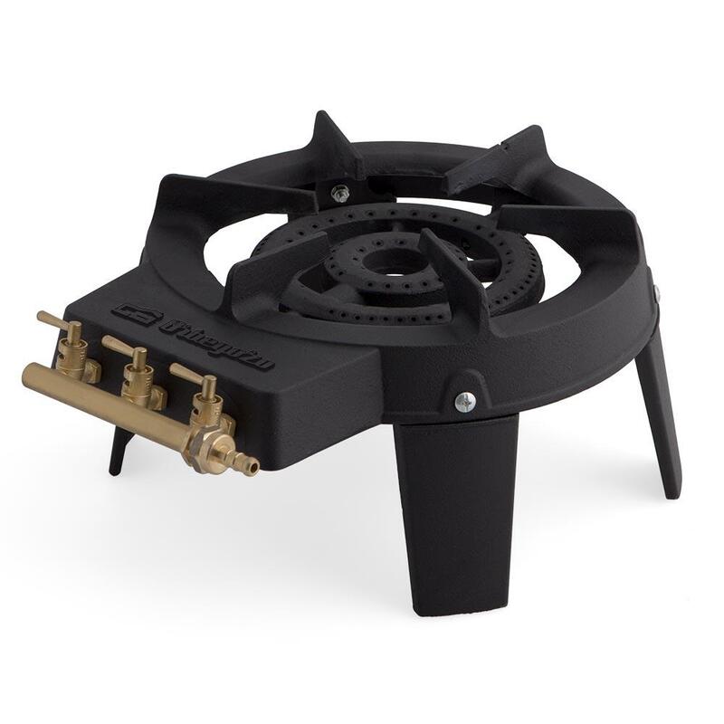 Orbegozo Fo 6400 Hornillo A Gas Resistente Y Eficiente - Potencia 7.000w - Hierro Fundido - Doble Quemador - Seguro Y