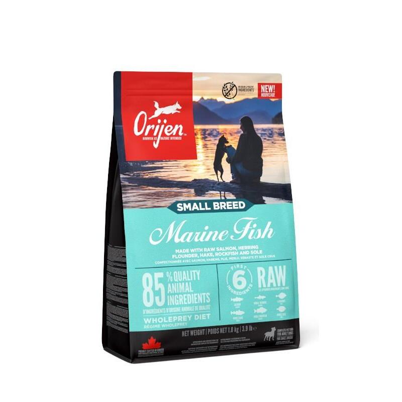 Orijen Peces Marinos De Raza Pequeña Macho Rasy Pies 1,8kg