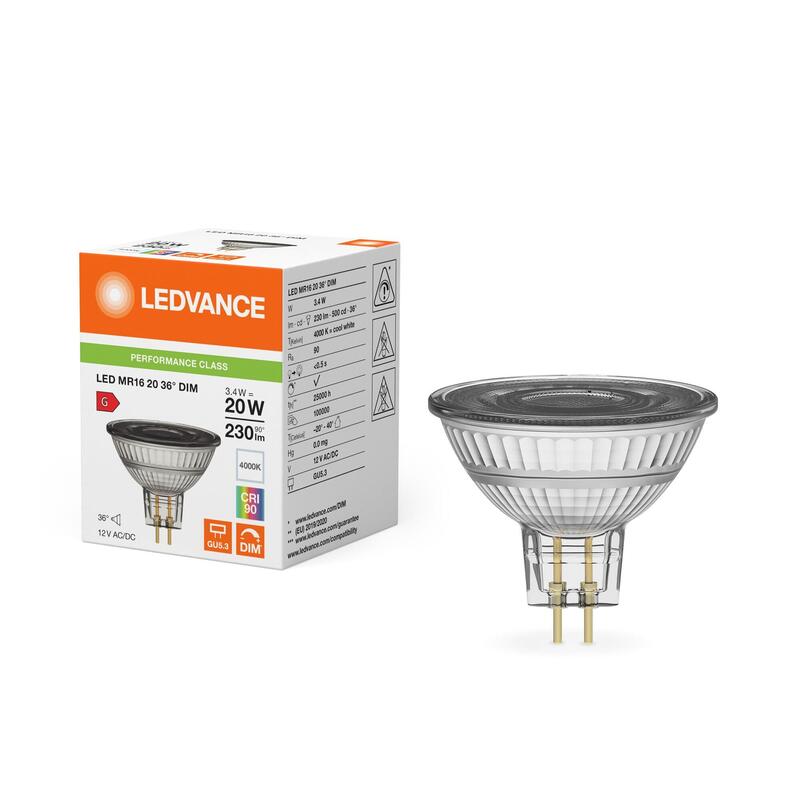 Osram Mr162036 Dim 3.4w 940 Gu5.3 P Led Reflektorlampe 230 Lm 4000k Gu5.3 Dimm