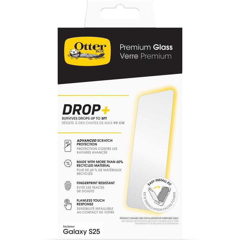 Otterbox Premium Protector De Pantalla Para Teléfono Móvil Cristal Transparente Para Samsung Galaxy S25