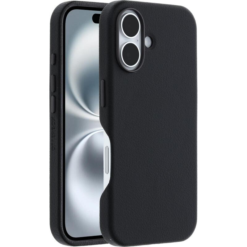 Otterbox Symmetry Series Carcasa Trasera Para Teléfono Móvil Compatibilidad Con Magsafe Cuero De Cactus Poliuretano Noir Ash (Negro) Para Apple Iphone 16
