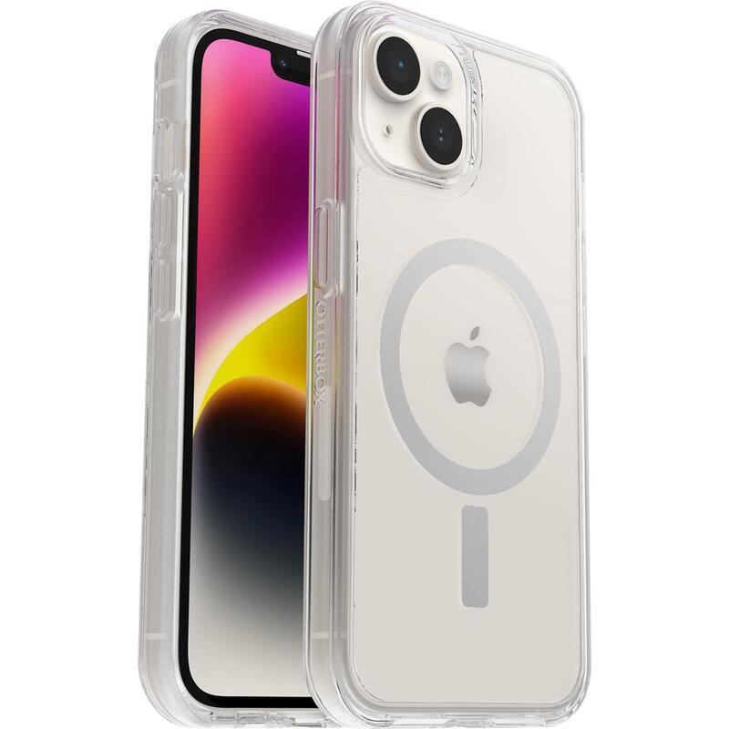 Otterbox Symmetry Series+ Carcasa Trasera Para Teléfono Móvil Con Magsafe Compatibilidad Con Magsafe Policarbonato Goma Sintética 50 % De Plástico Reciclado Transparente Diseño Estilizado Para Apple Iphone 14 Pro Max