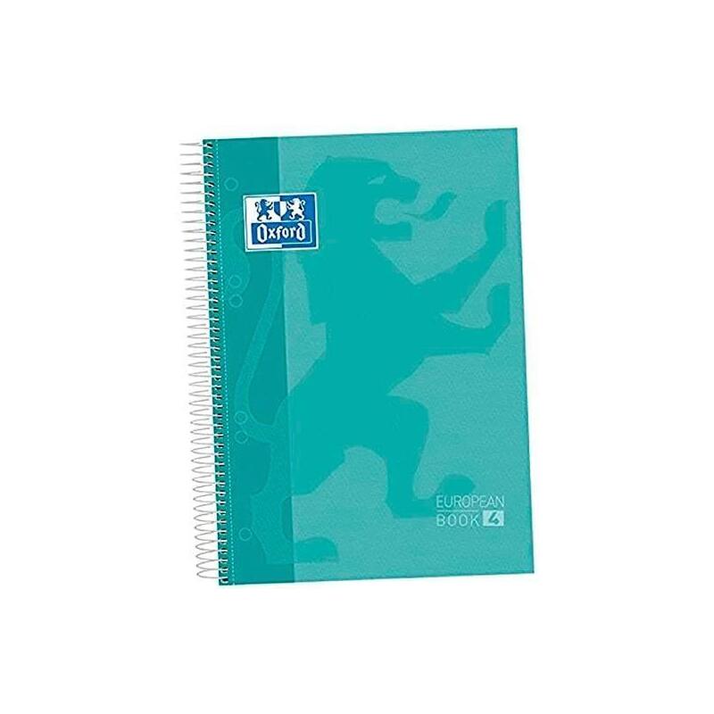 Oxford Cuaderno Ebook 5 Classic Espiral Microperforado A4+ 120h 5x5mm T/Extradura Ice Mint