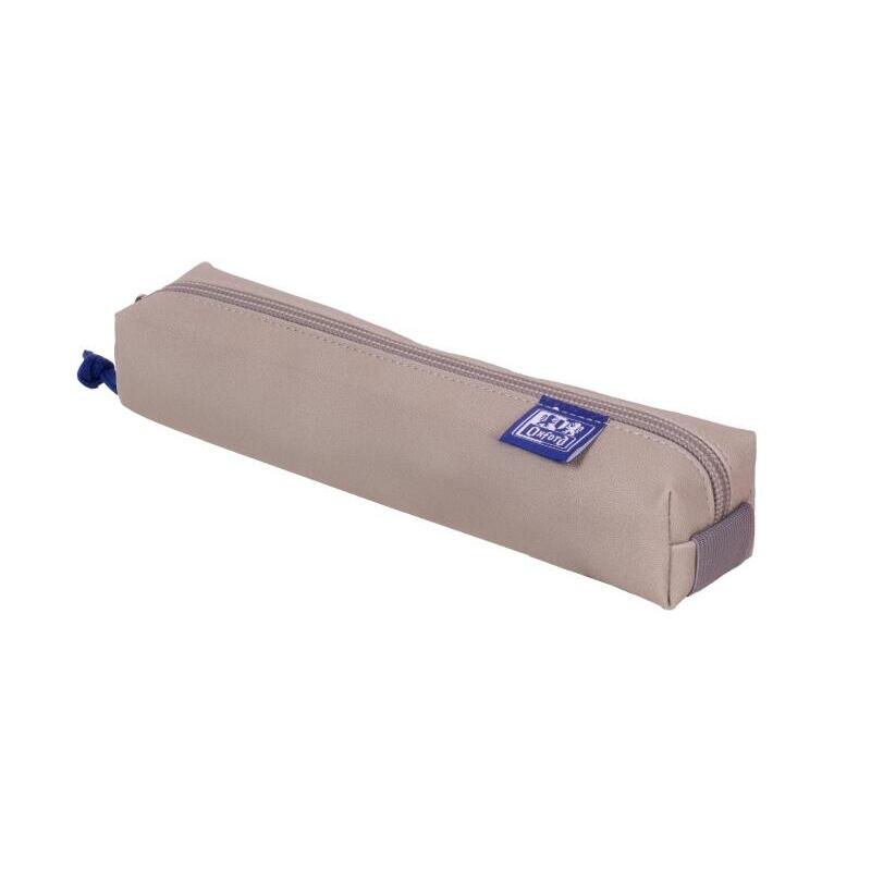 Oxford Kangoo & You Estuche Cuadrado Pequeã±O - Fabricados En Napa - Goma Elastica Para Unirlo Al Cuaderno - Gris