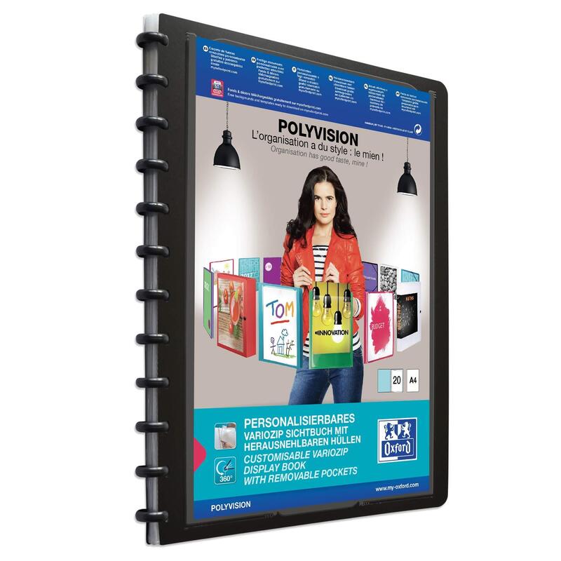 Oxford Ringmappe Polyvision Con Vario-Zipp-Prinzip 20 Fundas