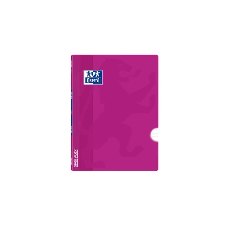 Oxford School Classic Openflex Libreta Grapada A5+ 48 Hojas Pautado 3.5 Con Margen - Tapa De Plastico Translucido -