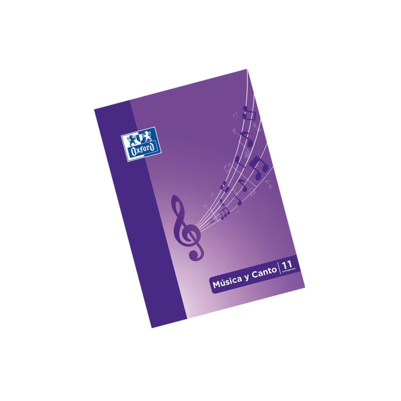 Oxford School Musica & Canto A4 Libreta Grapada Con Tapa Blanda - 24 Paginas 5x5 + 24 Paginas Con 11 Pentagramas -