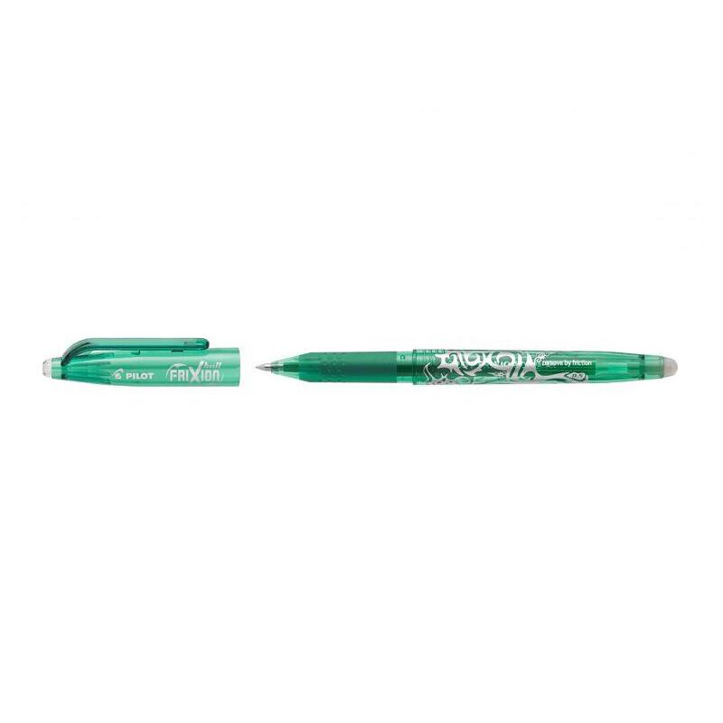 Pack 12 Unidades Pilot Boligrafo De Gel Borrable Frixion Ball - Punta De Bola Redonda 0.7mm - Trazo 0.4mm - Grip Ergonomico - Color Verde
