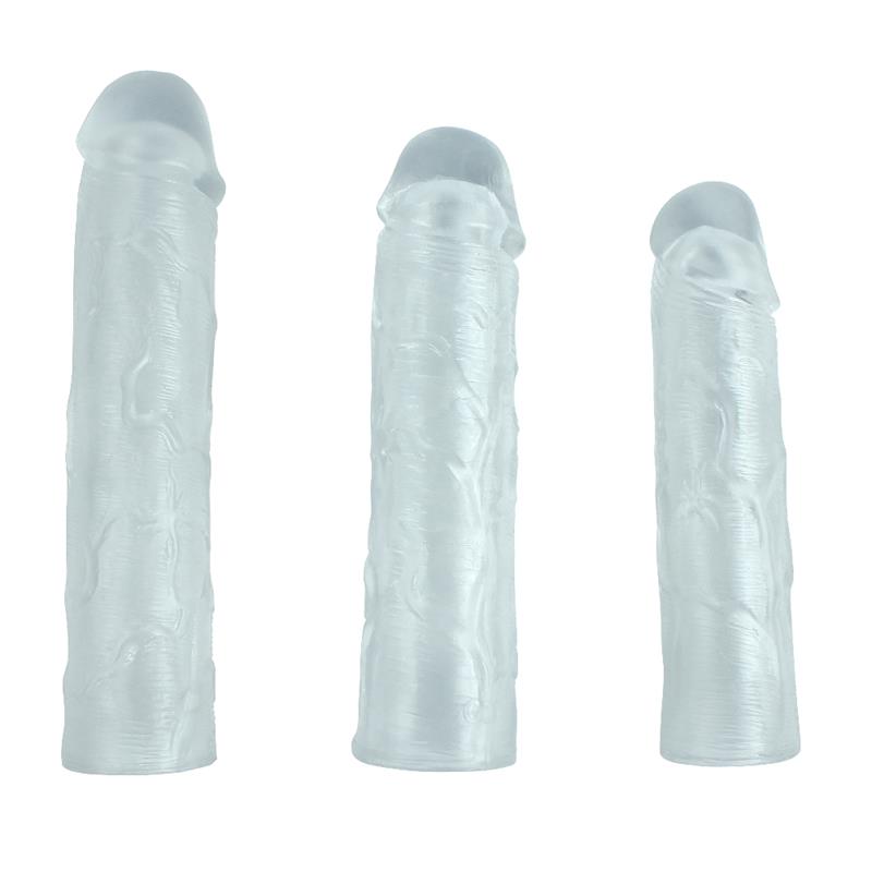 Pack 3 Fundas Para El Pene Alex Transparentes