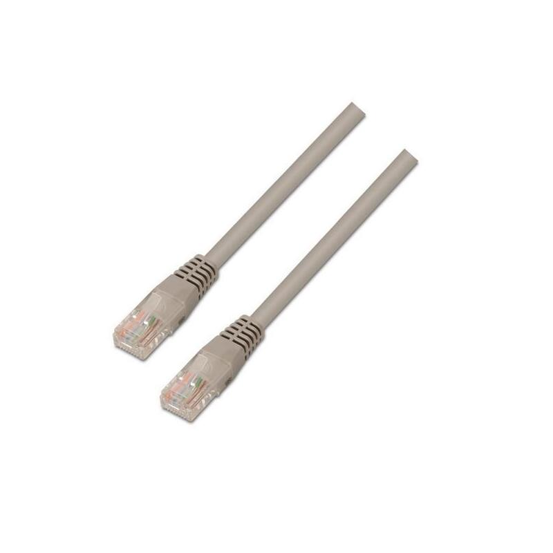 Pack De 10 Unidades Aisens Cable De Red Latiguillo Rj45 Lszh Cat.6 Utp Awg24 Gris 2,0 M