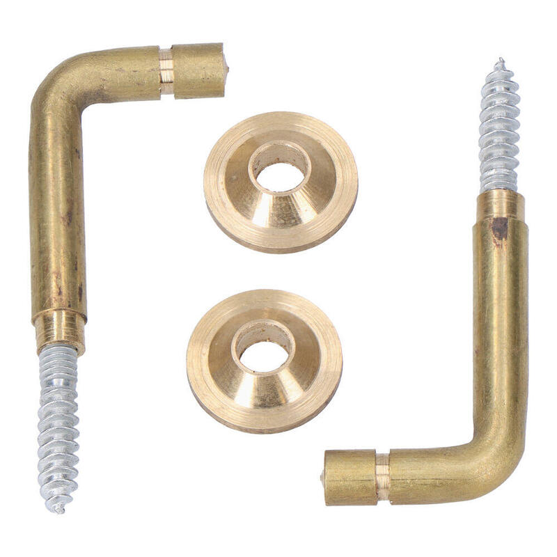 Pack De 10 Unidades - Alzapaños Torneados Latón 25 Mm. Recogedor De Cortina, 2 Uds