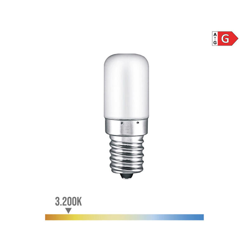 Pack De 10 Unidades - Bombilla Pebetero Tubular Led E14 1,8w 130lm 3200k Luz Calida Ø1,8x4,8cm Edm
