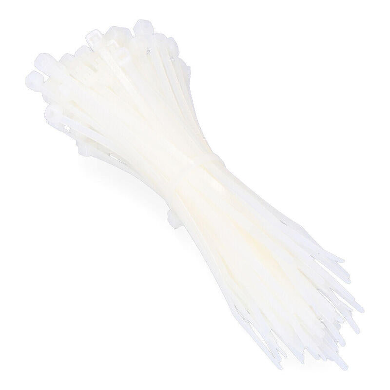 Pack De 10 Unidades - Bridas Natural 100x2,5mm (Bolsa 100 Unid.) Nylon Alta Calidad