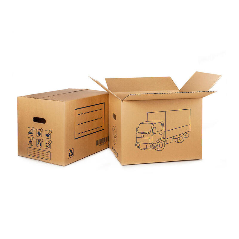 Pack De 10 Unidades - Caja De Carton Para Mudanza (Asa Troquelada) 40x30x30cm Fun & Go