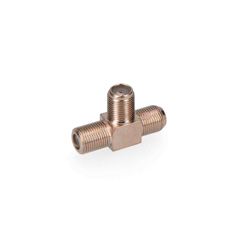 Pack De 10 Unidades - Conector Derivador "F" Forma "T" 3 Machos - Parabólicas Retractilado
