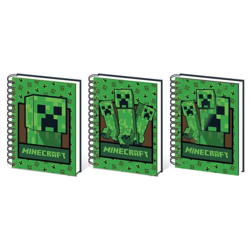 Pack De 10 Unidades - Cuaderno A5 3d Minecraft Surtido