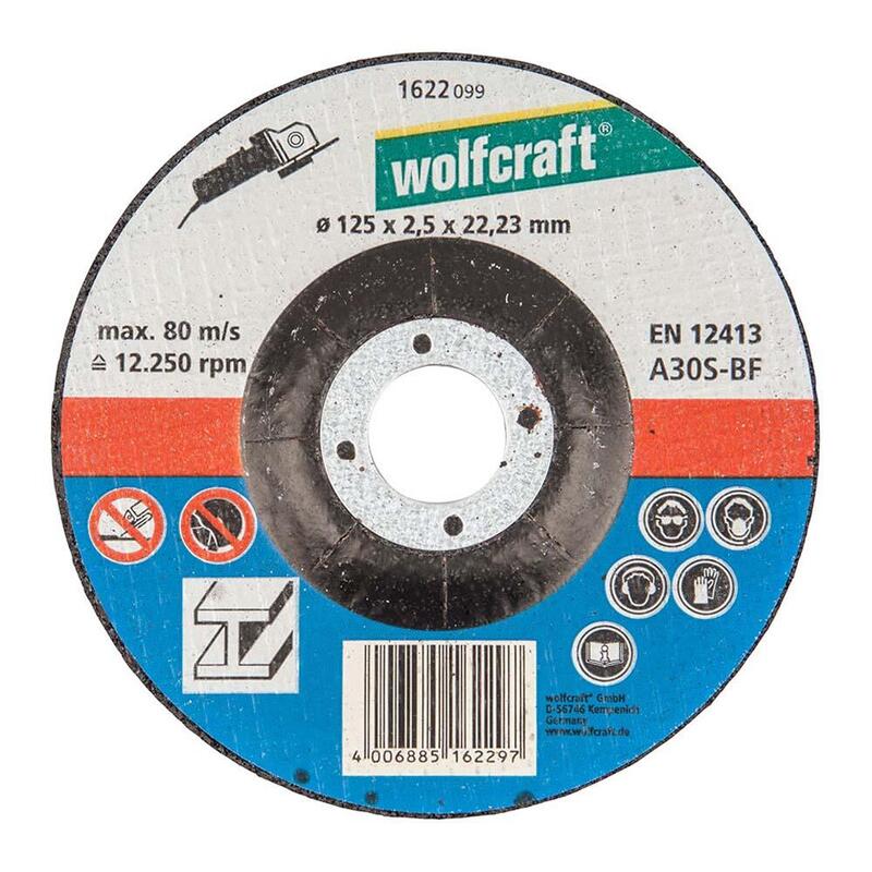 Pack De 10 Unidades - Disco De Corte Para Metal Ø125x2,5x22,23mm. 1622099 Wolfcraft