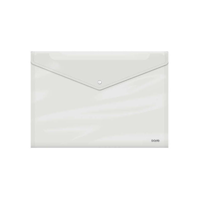 Pack De 10 Unidades Dohe Carpeta A5 Apaisada - 210x148mm - Apertura Superior Y Cierre Broche Automatico - Fabricada En