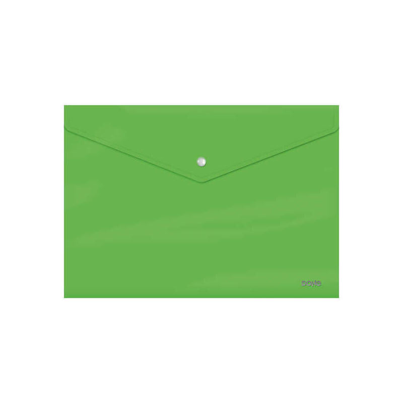 Pack De 10 Unidades Dohe Carpeta De Presentacion A4 - 200 Micras - Apaisado Con Cierre De Broche - Polipropileno Opaco